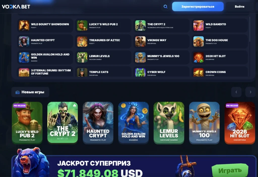 Vodka Казино Вход